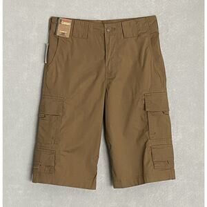 Roundtree & Yorke Men's 28W 13" Cargo Shorts Stretch Classic Fit Brown NEW